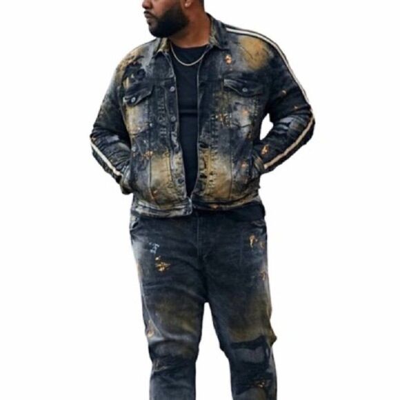 NWOT Jordan Craig University Gold Side Stripe Sean Jeans Sz 36/32 - Picture 3 of 12